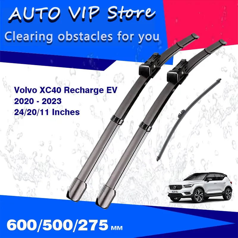 

For Volvo XC40 Recharge EV 2017 2018 2019 2020 2021 2022 2023 Front Rear Wiper Blades Windscreen Windshield Window Accessories