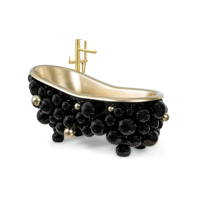 

Light luxury stainless steel bubble bathtub