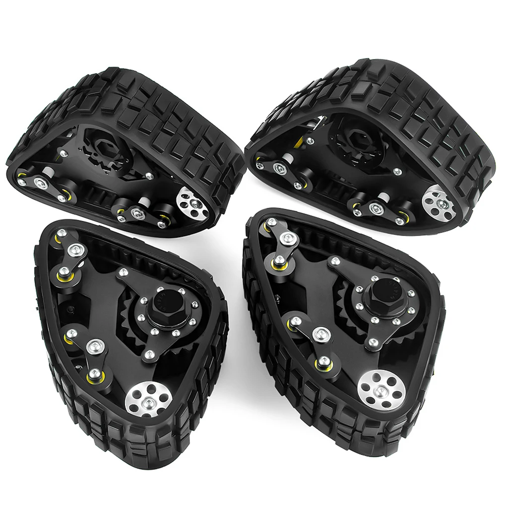 RC Car Track Wheels Sandmobile Conversion Snow Tires For Axial SCX10 TRX-4 D90 1/10 RC Crawler Upgrade Parts