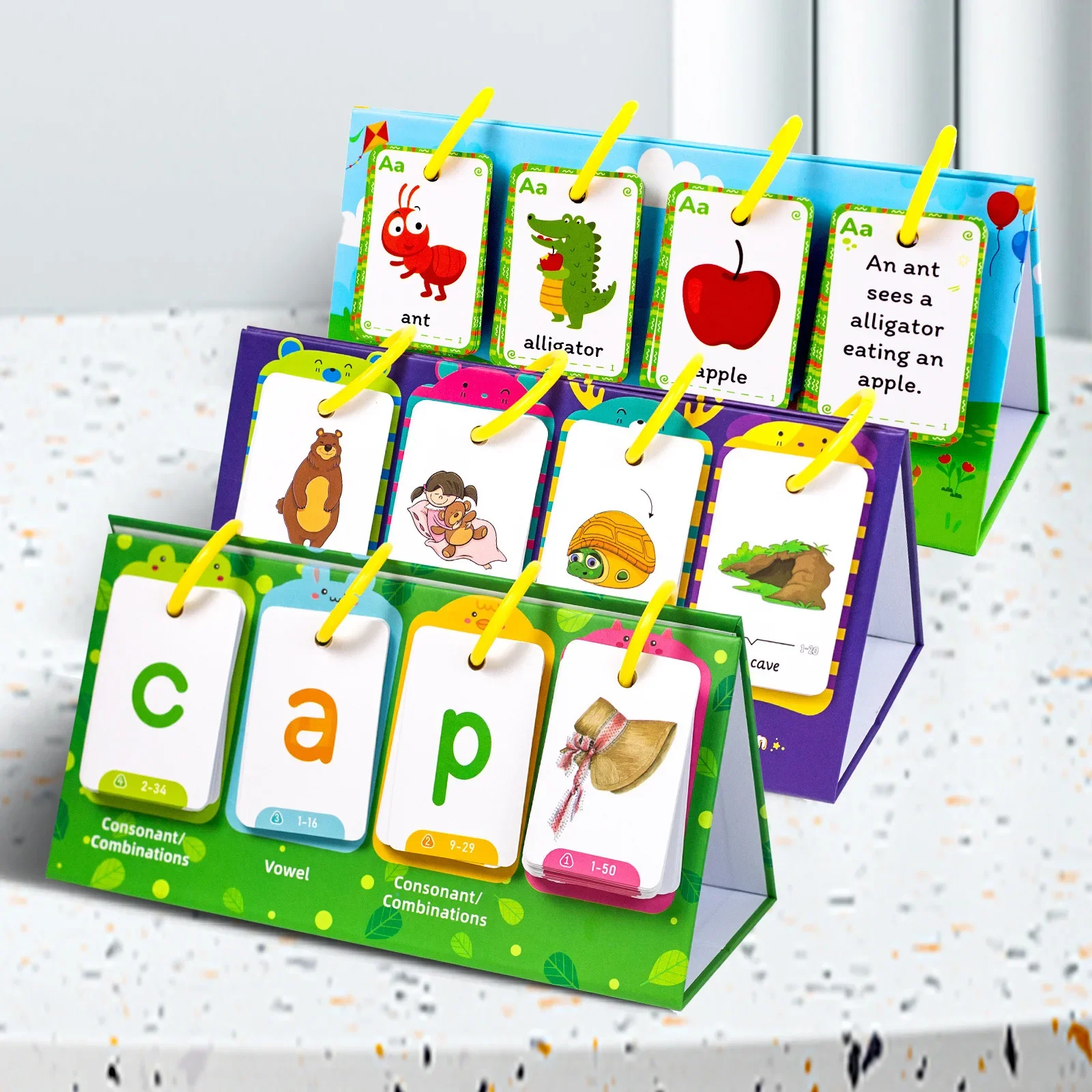 Kids Learning Flash Cards - Tabletop Cognitive Cards, Early Education, Sensory & Intellectual Development