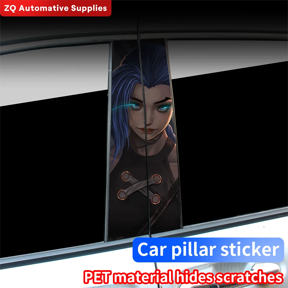 

Cool Jinx Car Stickers Automobile B-pillar Decoration Cover Scratches Waterproof Funny Cartoon DIY Auto Vinyl Decals Accessories