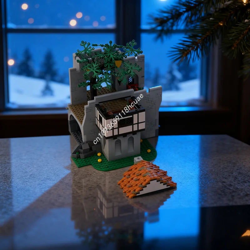 

1062pcs MOC Lion Knight Castle Expansion The Court Model Building Blocks Idea Christmas Gifts Education Brick Toys Kids Birthday