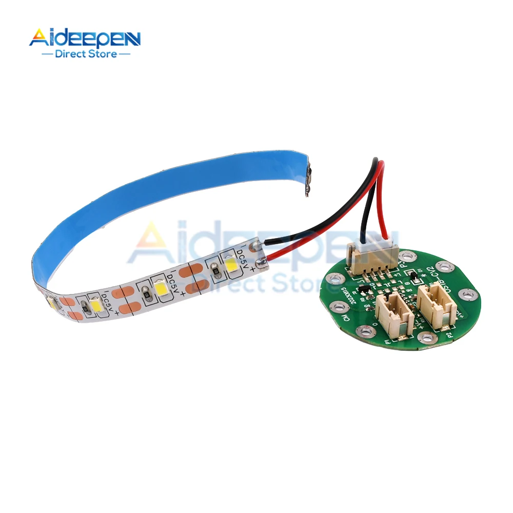 DC 5V RGB Colorful River Light Module Circular RGB Luminous Table River Table Module Driver Module Touch Switch