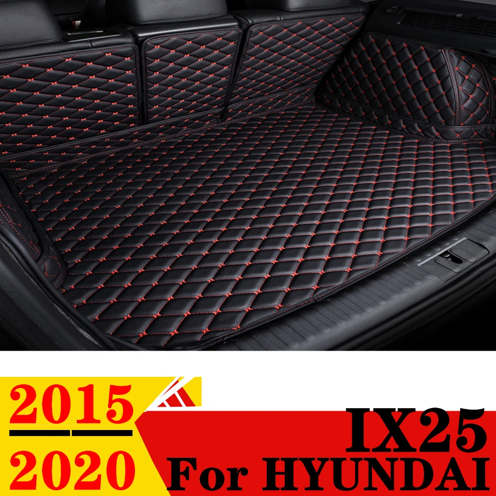 

Car Trunk Mat For HYUNDAI IX25 2015 2016 2017 2018 2019 2020 Rear Cargo Cover Carpet Liner Tail Interior Parts Boot Luggage Pad