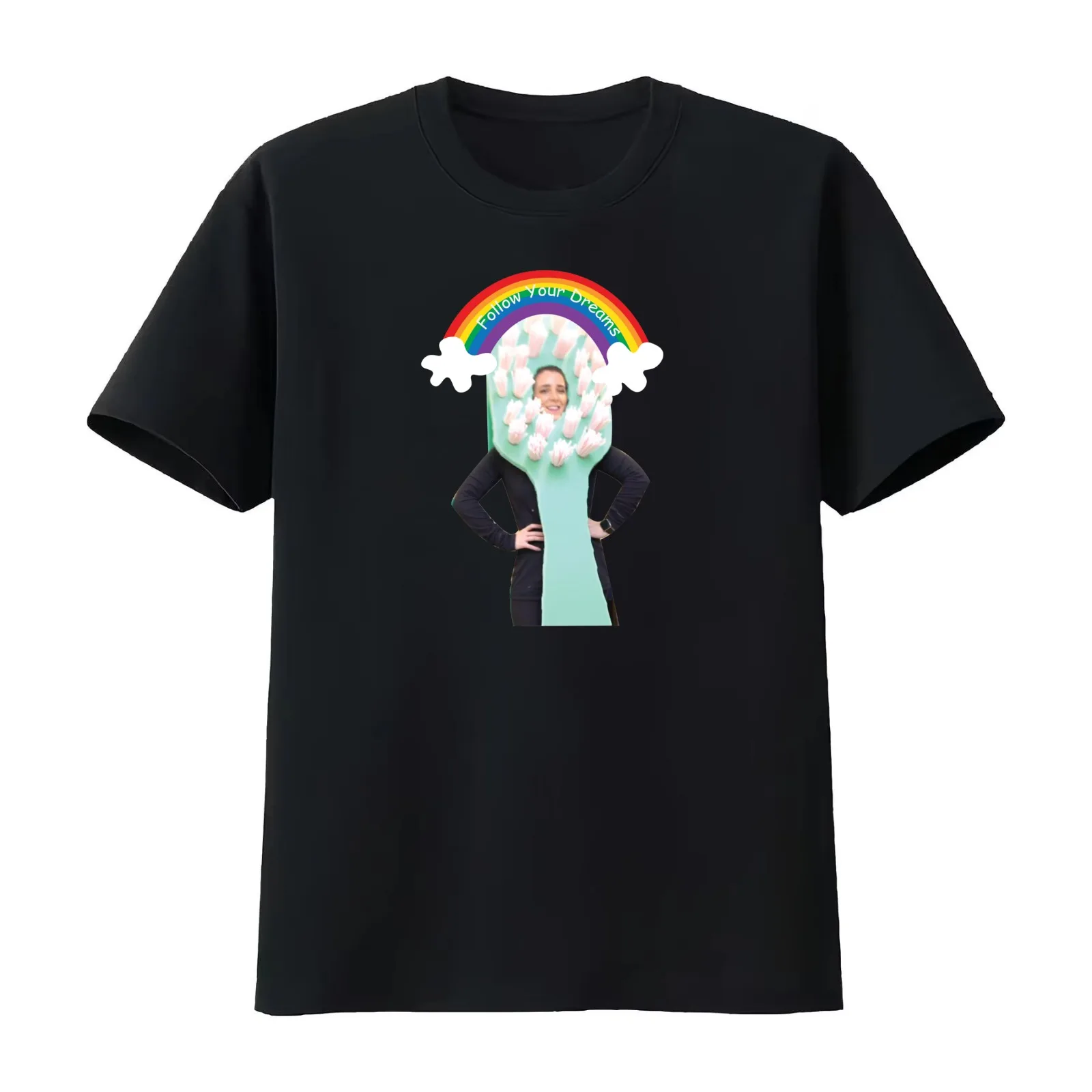 Jenna Marbles Follow Your Dreams T-Shirt Summer Casual Cotton Tee Oversized Streetwear Tops Vintage Graphic Print