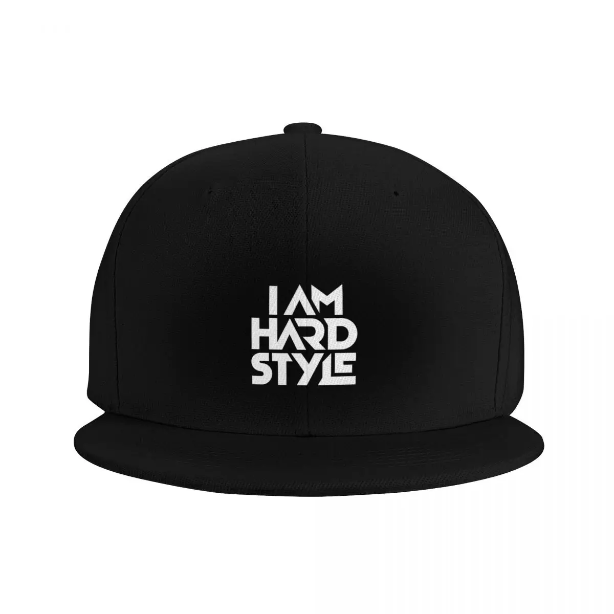 White I Am Hardstyle Snapback Hat Hip Hop Baseball Caps Outdoor Leisure Baseball Flat Hat Unisex Cap