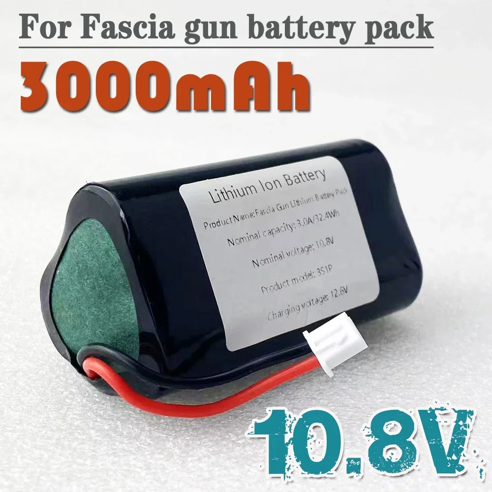 10.8V 3000mAh Rechargeable Lithium Battery Pack Suitable For Fascia Guns, Massager Special Tool Batteries