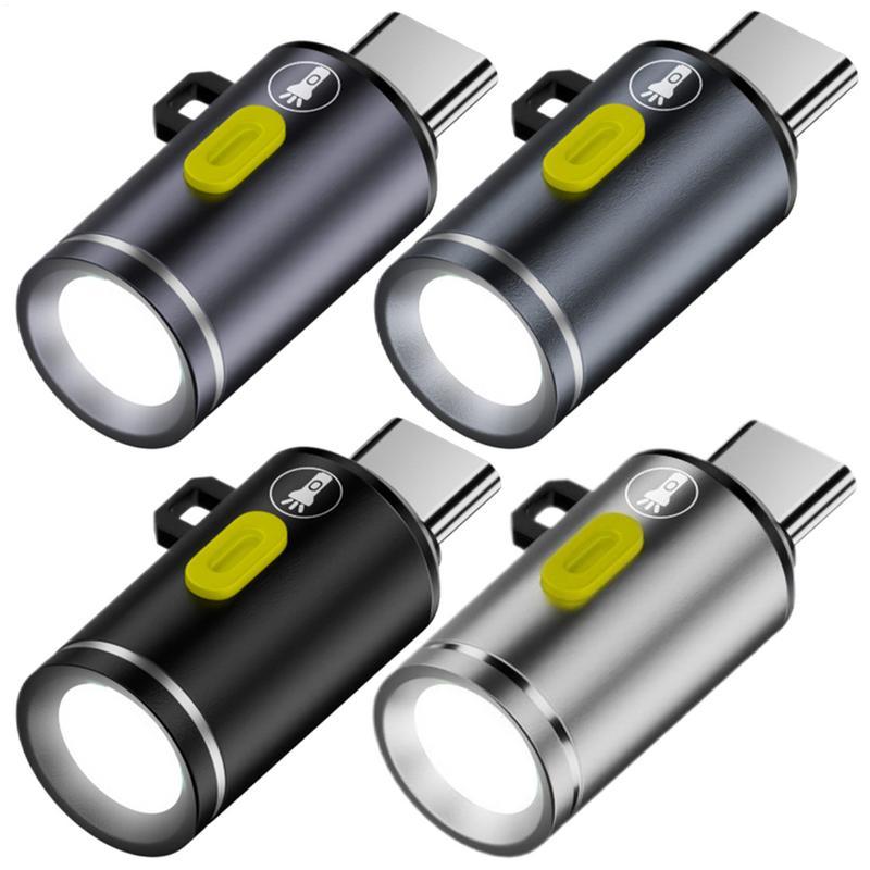  Type-C LED Camping Flashlight Portable Pocket Flashlight Outdoor Lighting Device Super Bright Waterproof Torch for Camping 