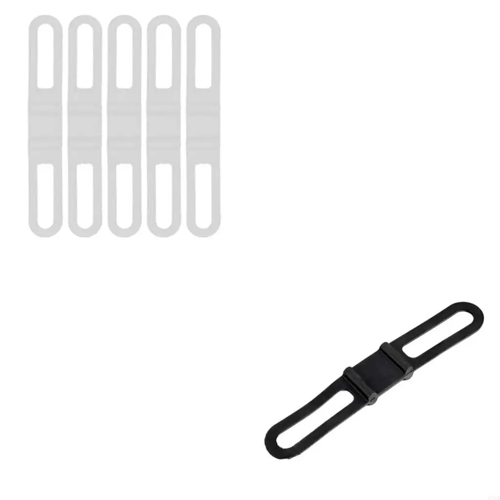 

5шт -велосипедные силиконовые полосы эластичная битва, загрязнение монтажного монтажа велосипедной замены монтажного крепления,