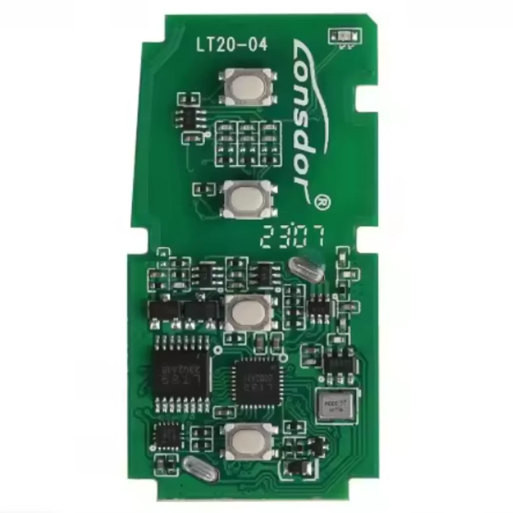 Lonsdor LT20-04 Smart Key PCB Board 3 Buttons 8A+4D Adjustable Frequency for Toyota Lexus Car Key Modification High Quality
