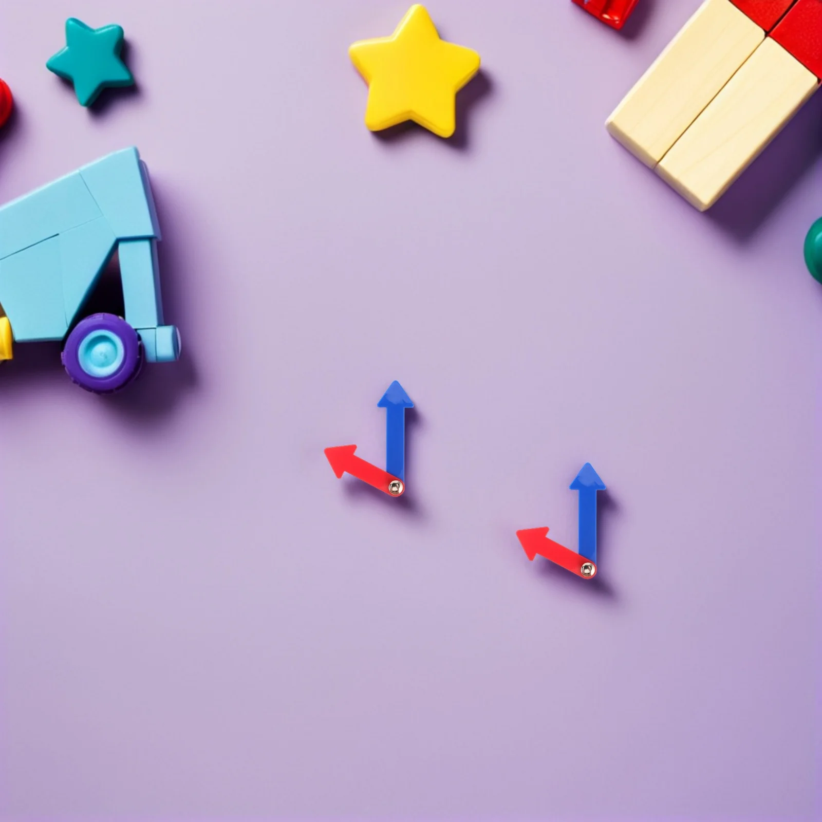 

15Pcs Plastic Clock Hands Rotatable Time Telling Clock Needles for Early Education Classroom Kids Learning Supplies