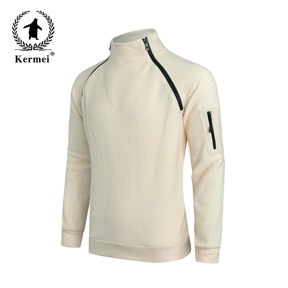 2025 männer Herbst Winter Hoodie Stehkragen Hoodie Casual Zipper Outdoor Tragen Mode männer Kleidung
