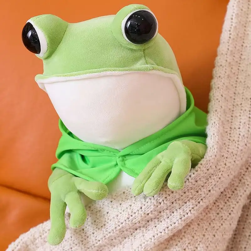 Anime Frog Plush Toy 45cm 60cm 80cm Available Cute Stuffed Animal Soft Perfect Gift for Kids on Christmas Thanksgiving