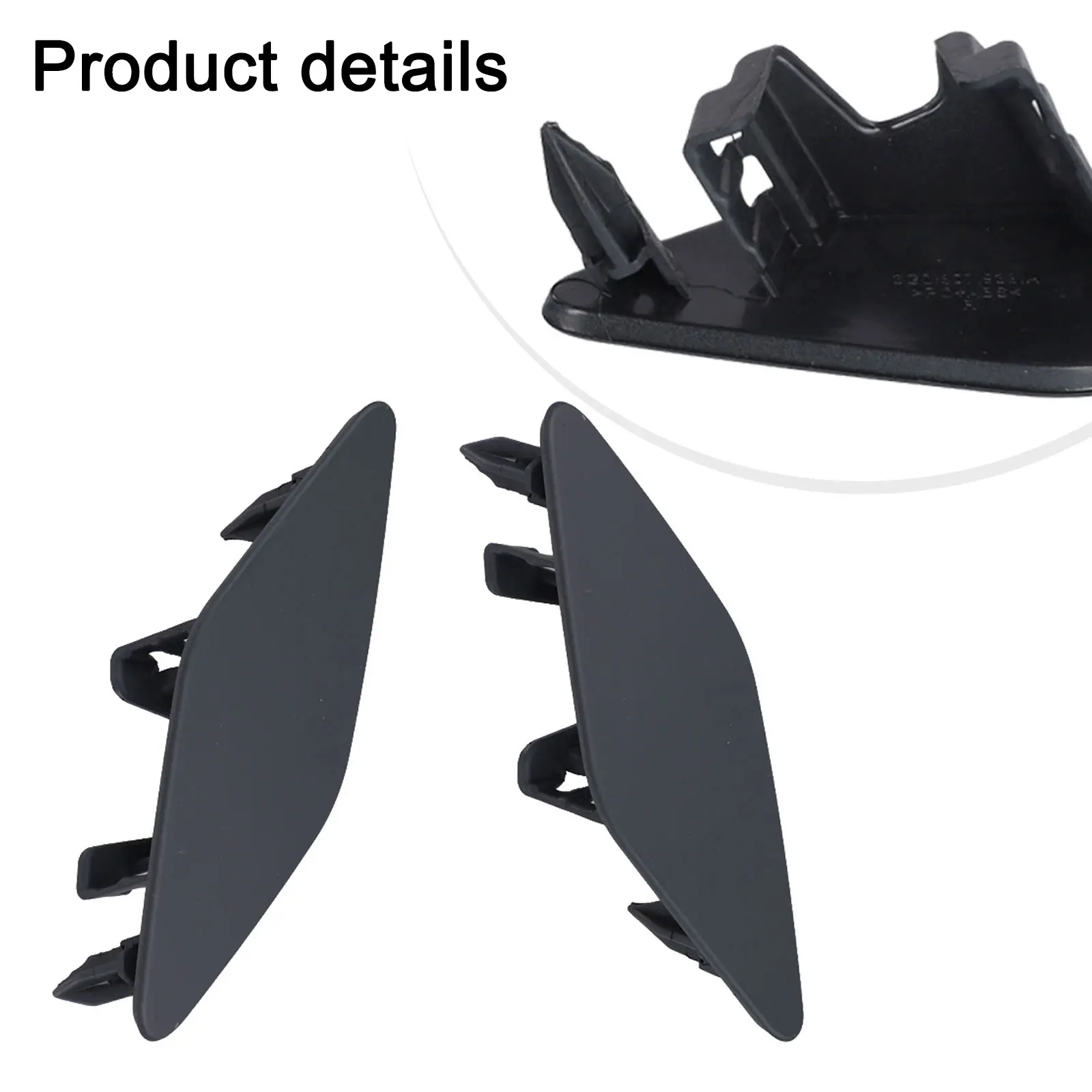 Automotive Washer Cap Jet Cap Replacement Vehicle Repair 2 Pieces Included Compatible With OEM Numbers Front Placement