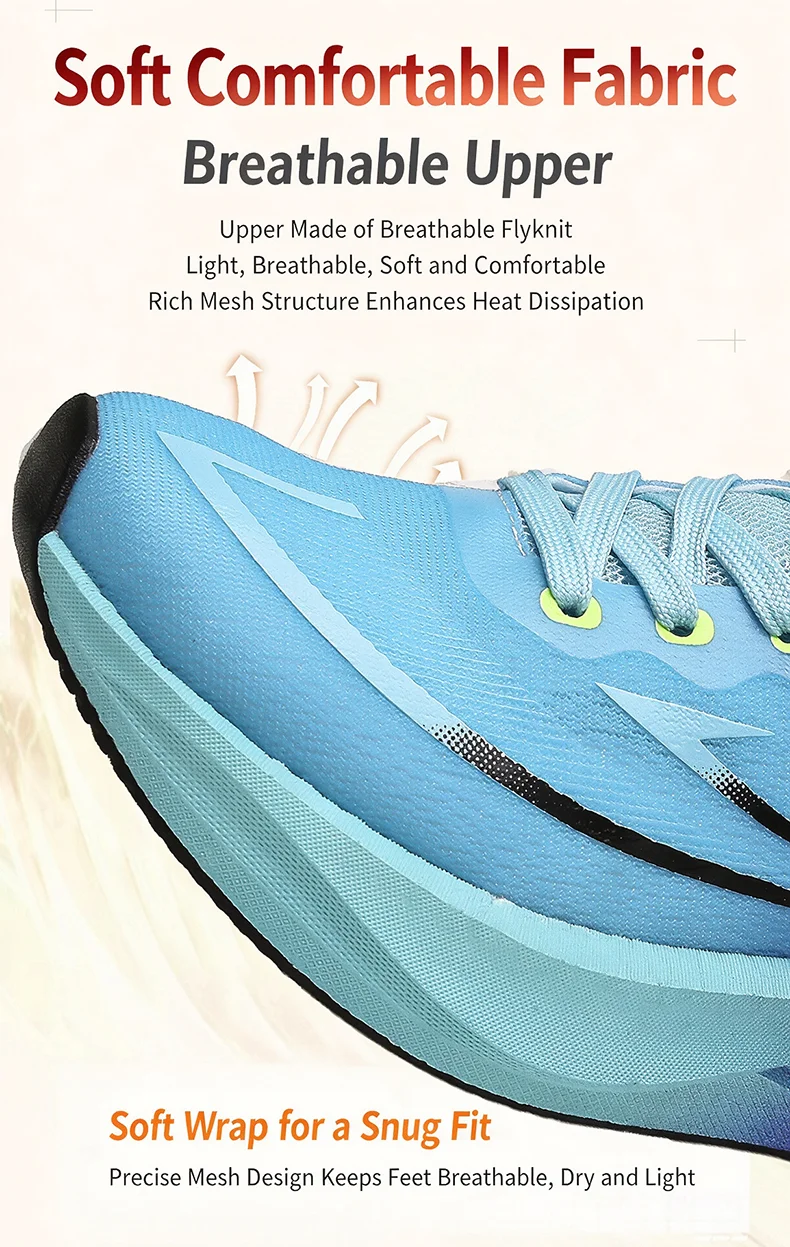 Damen-Laufschuhe mit Carbonplatte, Herren-Marathon-Sneaker, leichte, rutschfeste Sport-Sneaker für den Alltag – Detail 8