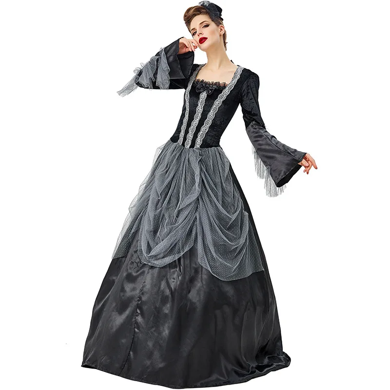 الأوروبي Sle Court Girl loween تأثيري حلي الدكتور مخيف الرعب ليلة نزهة الملابس للمراهقات الاسمية