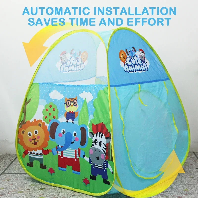 Praia crianças dos desenhos animados jogar tenda do bebê dobrável casa de jogo ao ar livre indoor crianças atividade casa teepee presente aniversário