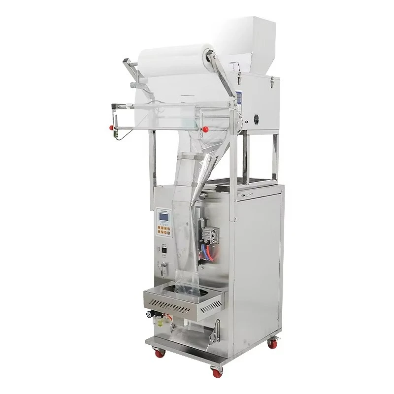 Automatic particle vacuum packaging machine, automatic particle packaging machine