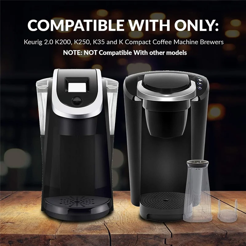 Стартовый комплект для кофе A58E для Keurig 2.0 K200, K250, K35, K-Duo и K-Compact включает держатель фильтра и фильтры для воды