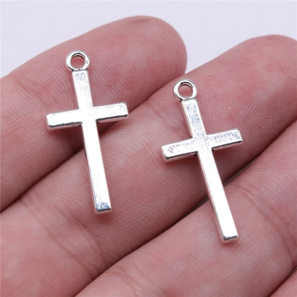 Heart Cross Christian Religious Love Theme Charm Pendant For DIY Bracelet Earrings Jewelry Making