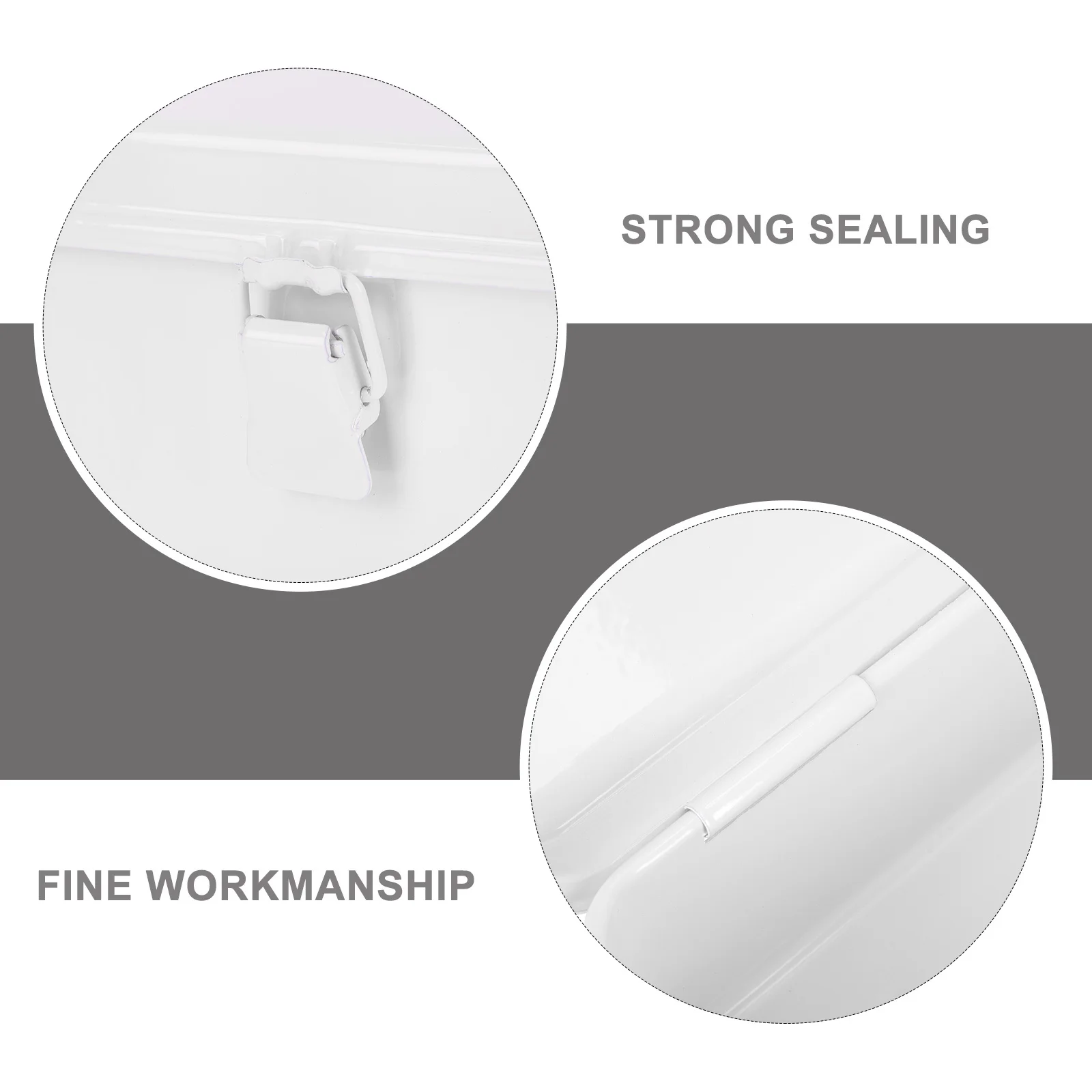 

1pc Stationery Storage Box Large Capacity Desktop Organizer For Pens Scissors Erasers High-Quality Iron Drop-Proof