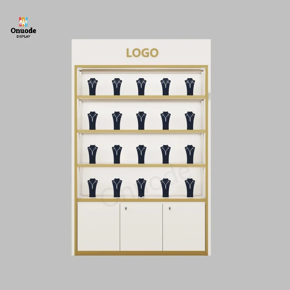Custom.Custom Full Jewelry Store Design and Furniture Set Modern Luxury Jewelry Display Showcase & Cabinets for Retail Shops