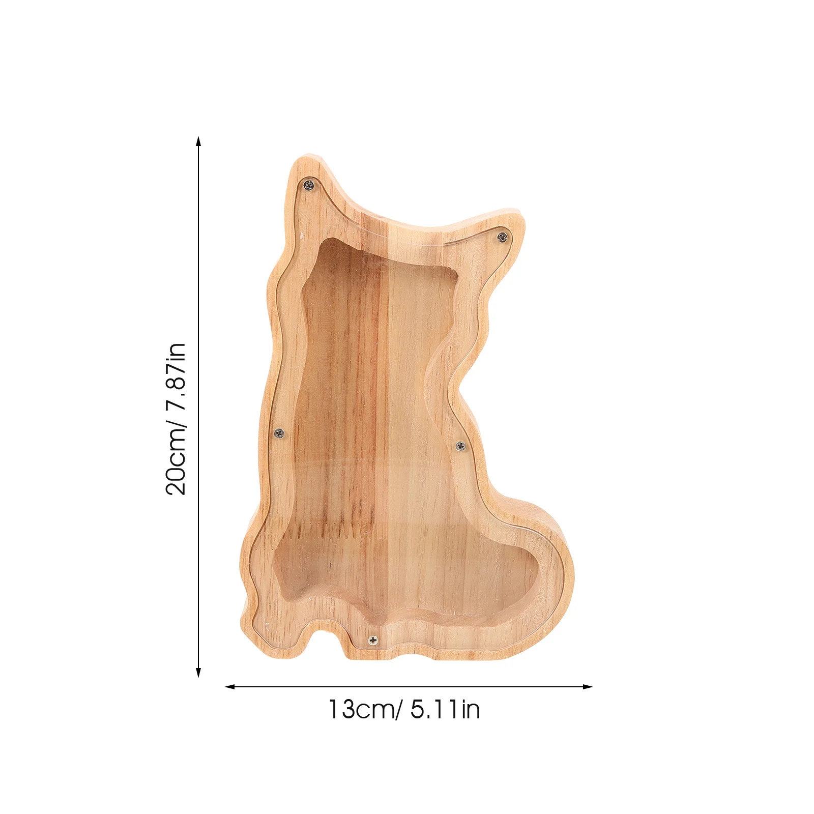 خشبية الحيوان شكل حصالة على شكل حيوان سعة كبيرة عملة البنك حامل المال الزخرفية هدية فريدة من نوعها صندوق هدايا المال عملات معدنية جامع ديكور #2