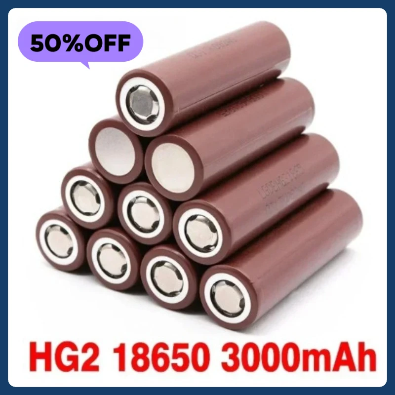 

For LG HG2 3000mAh Discharge Battery 18650 Lithium-ion Battery 3.6V Electronic Cigarette Microphone Battery