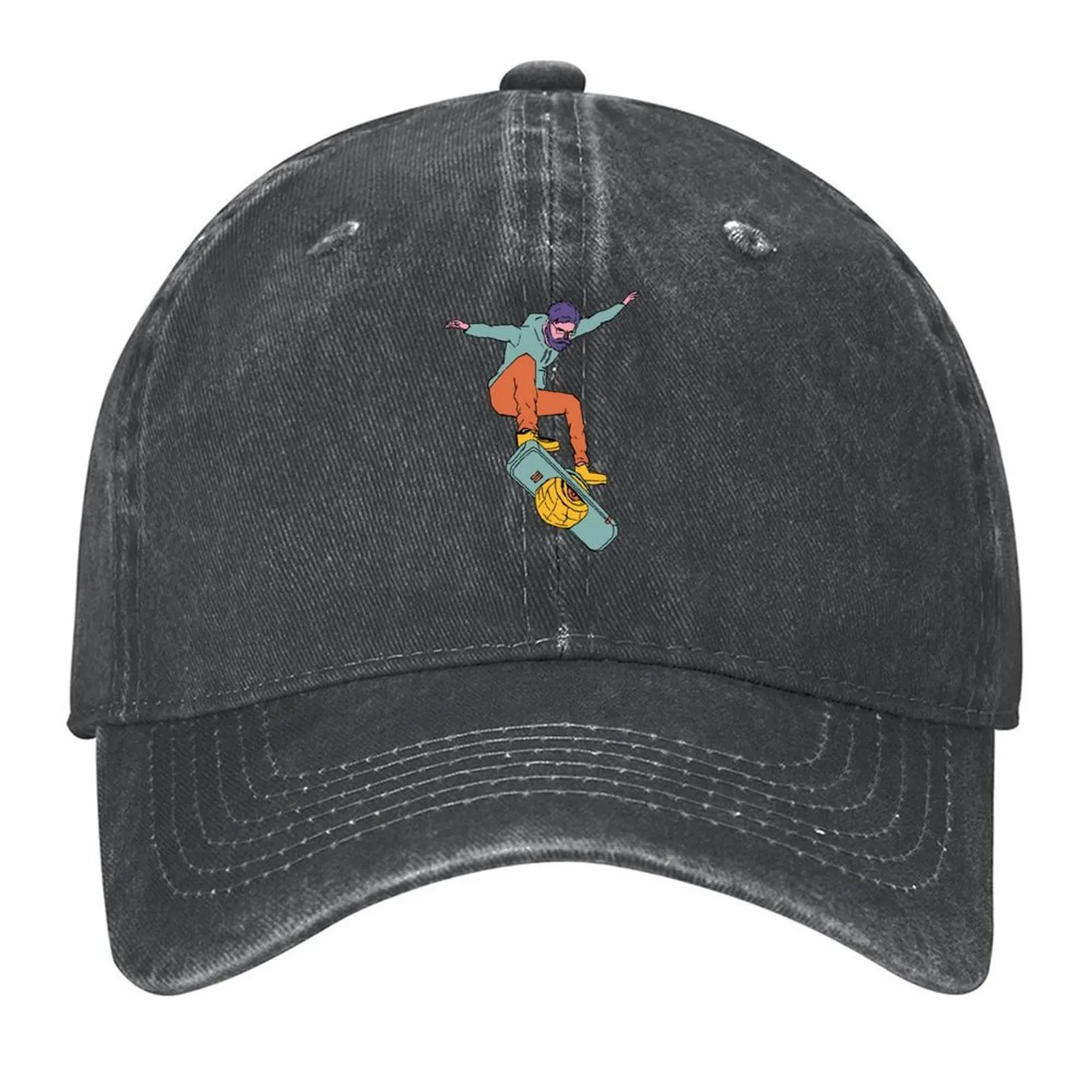 

Onewheel Kickflipping Colorful Character Sticker Baseball Cap Mountaineering dad hat Luxury Cap Women's Beach Outlet Men's