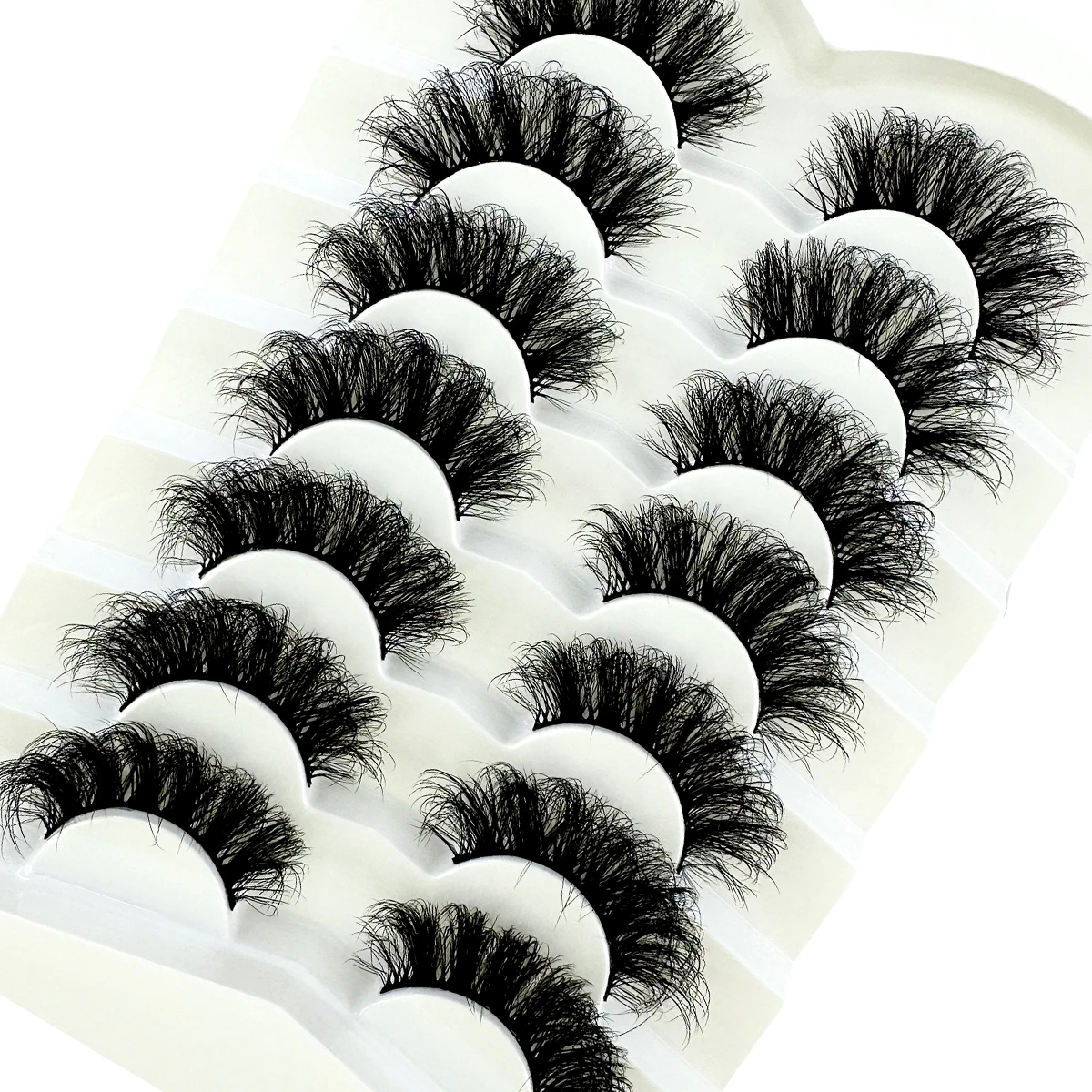 3Dミンクつけまつげ,長持ち,ふわふわ,見事なボリューム,エクステンション,太くて新しい,7ペア
