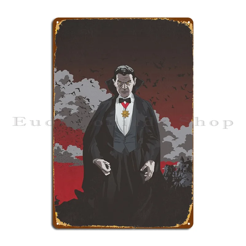 Blood Of Dracula Metal Plaque Poster Pub Painting Party Club Printing Living Room Tin Sign Poster