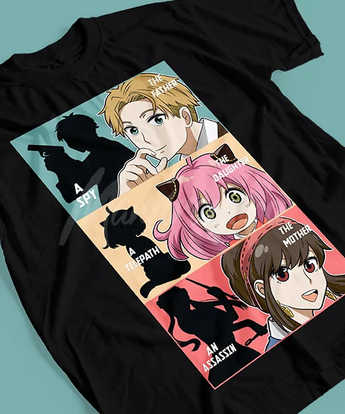 T-shirt for Anime Anya x Family Tríptico rostros