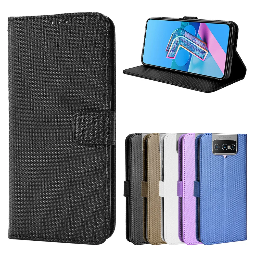 Capa de couro proteger capa para asus zenfone 7 zs670ks flip suporte capa para asus zenfone 7 pro zs671ks cartão suporte do telefone coque