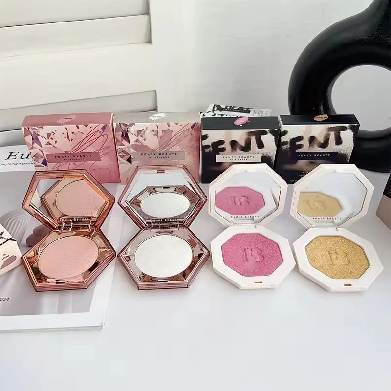 Fenty Beauty المحمولة Killawatt تمييز ثلاثية الأبعاد الماس روز الحجاب Lluminator لوحة الوجه متلألئ الكنتوري الطبيعي عصا #1