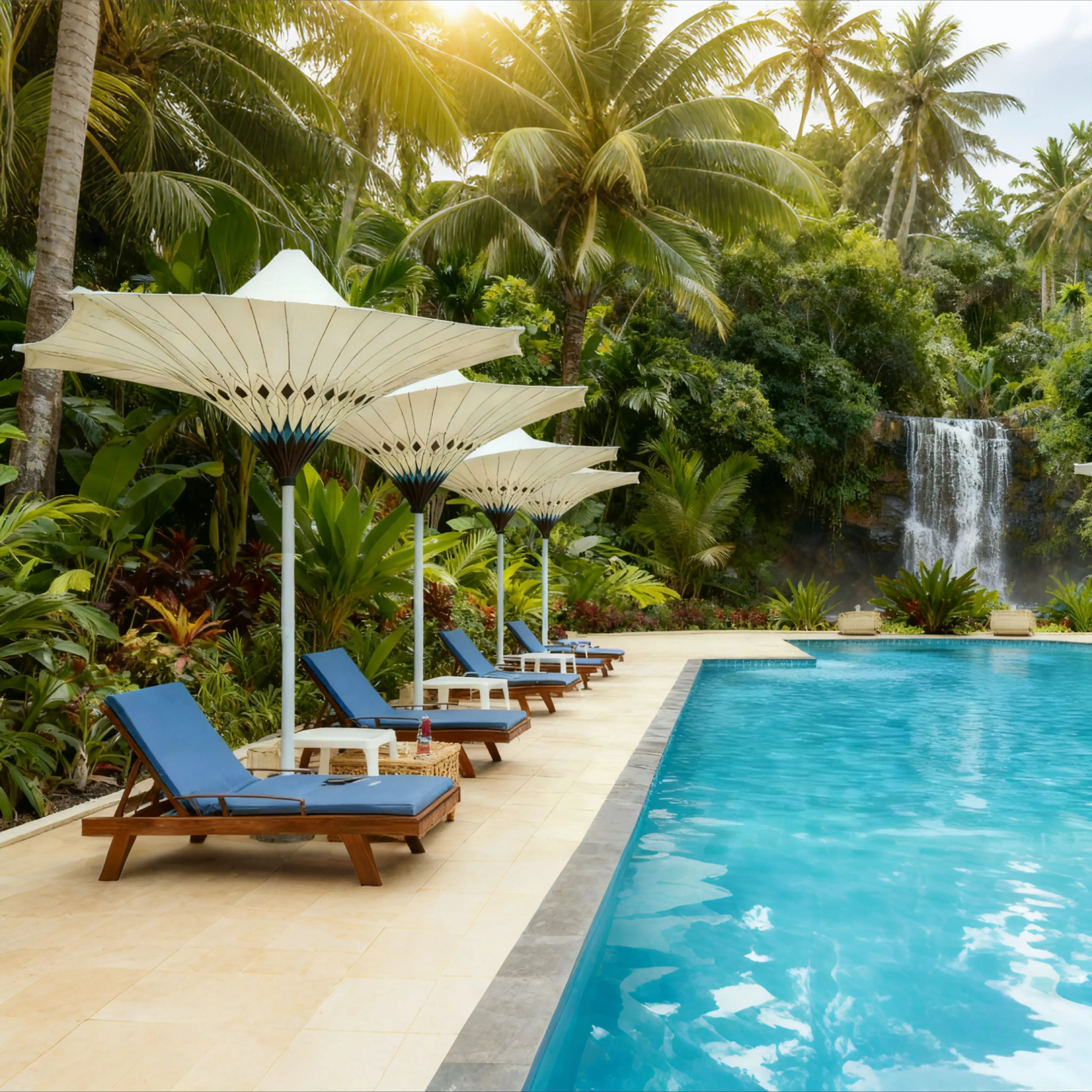 

Современный уличный зонт-парасоль для сада, пляжа, отеля, бассейна, парка, креативный зонт-тюльпан с центральной стойкой, уличная мебель