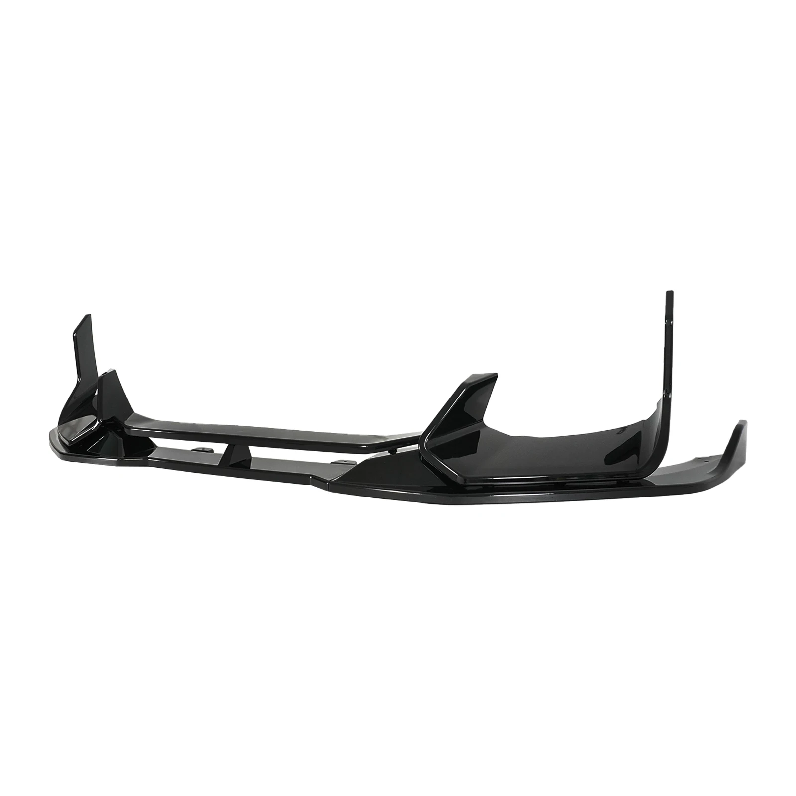 For Kia Stinger 2018-2023 Bumper Lip Eyelid Trim Grille Skirt Extension Glossy Black Carbon Fiber Painted Car Accessories ABS