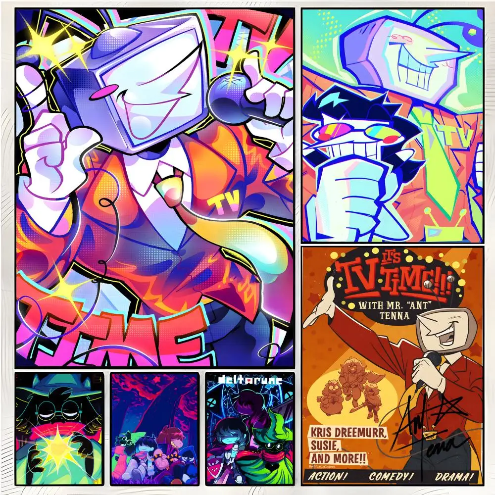 game indie D-Deltarune Poster Superior Home Space Pub Indoor Decorative Art & Home Decor