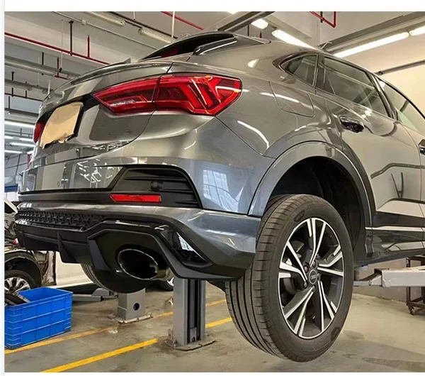 High Quality Factory Splitter Rear Diffuser Lip for audi Q3 Sportback 2019-2023 modified RSQ3 style rear diffuser with exhaust