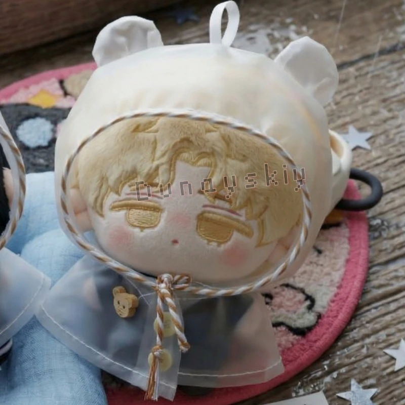 Anime Alien Stage Sua Luka Bear Ear Translucent Raincoat Chibi Plush Sea Creature Stuffed Animal Bag Accessory 10cm Mini Cosplay view 2