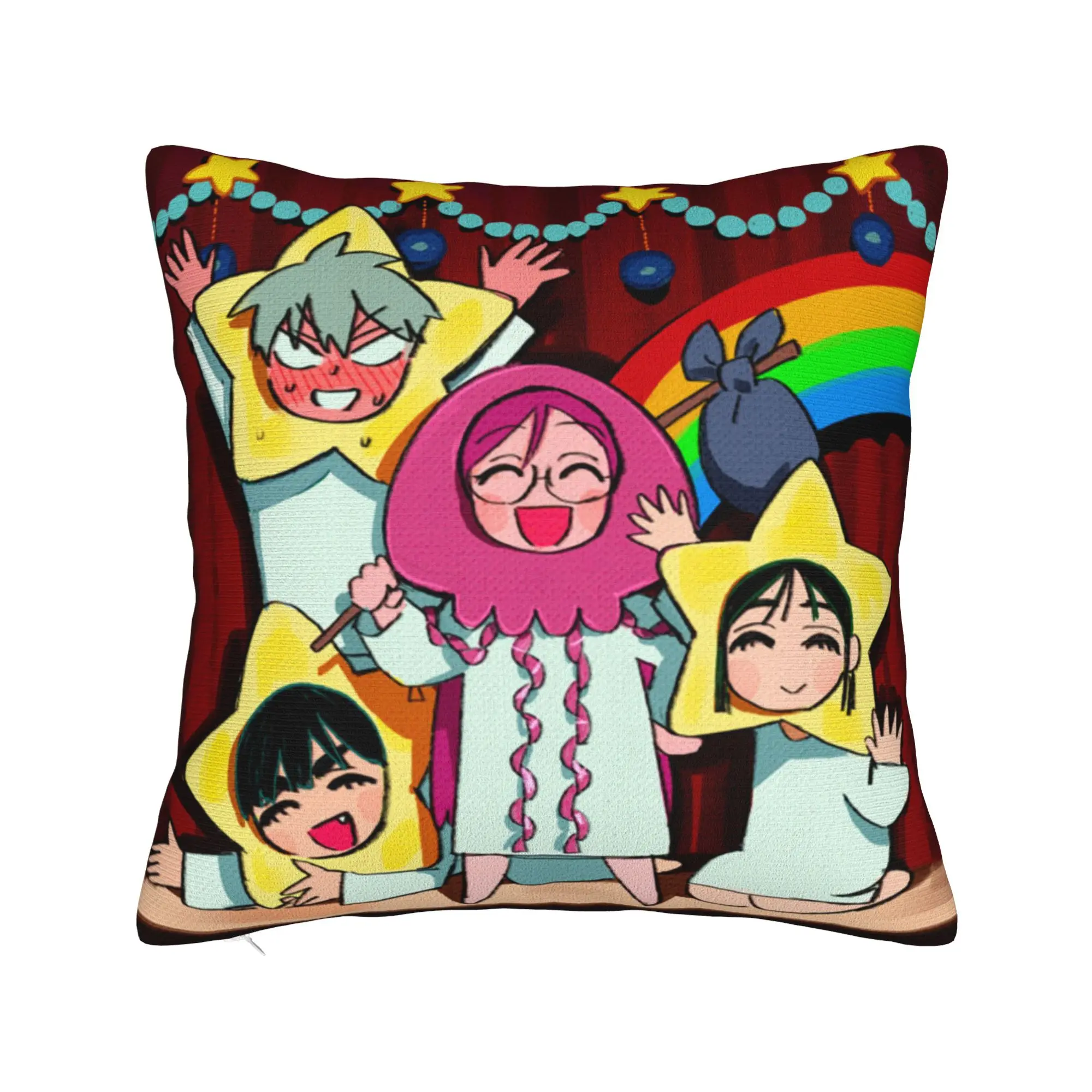 BON BON JELLYFISH PLANET funda de almohada funda de cojín de poliéster Alien Stage Anime funda de almohada cubierta hogar Envío Directo 45*45cm