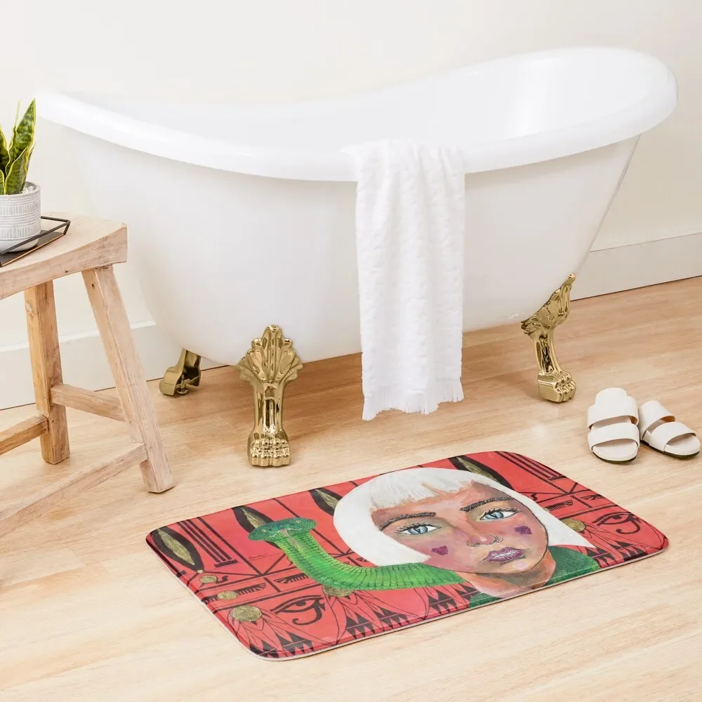 

Goddess Wadjet Bath Mat Bathroom Utensils Bathroom Absorbent Quick Dry Front Door Mat