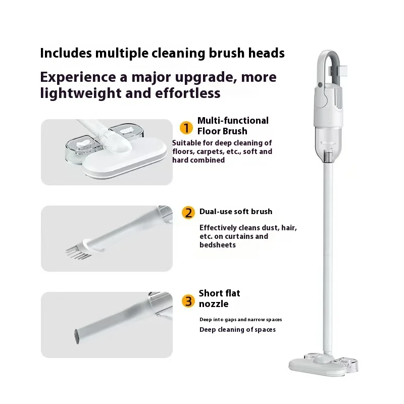 Wall Mounted Household Vacuum Cleaner With Suction And Drag Function, Handheld Vacuum Cleaner With 400W High Power