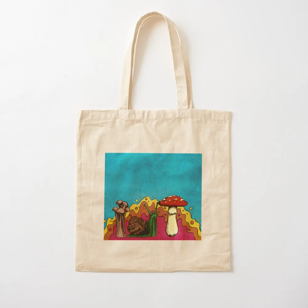 

Mushroom Snail Tote Bag canvas tote bags tote bag canvas