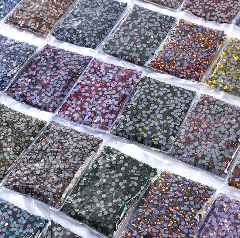 High Quality Bulk Hotfix Rhinestones Ss6-ss30 Стразы Flatback Stones Glitter Crystal And Strass For Diy Nail Accessories