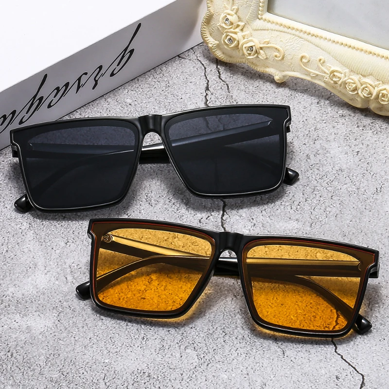 

Fashion Sunglasses For Men and Women Unisex Oversized Square Frame Sunglasses Lightweight Comfort Fit UV Protection