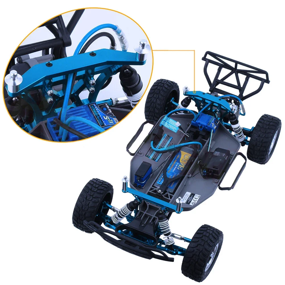 تركيبات الجسم المعدنية الأمامية والخلفية مع أعمدة الجسم - ترقية ممتازة لسيارات 1/10 Traxxas Slash 2WD، Rustler، Stampede VXL RC #5
