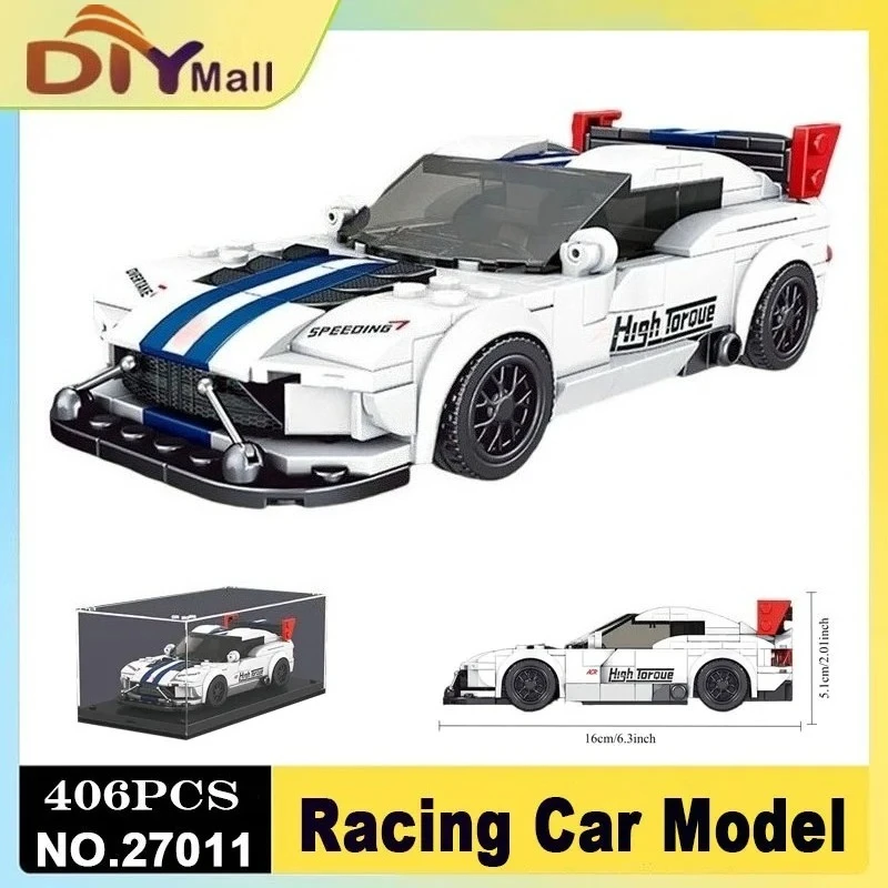 

MOLD KING Speed Car Hypercar Спортивные гоночные городские транспортные средства Строительные блоки 406 шт. Развивающие сборные игрушки для детей и взрослых