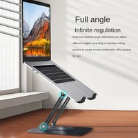 Notebook computer bracket elevated frame vertical heat dissipation frame adjustable lifting rotary support suspended side game t