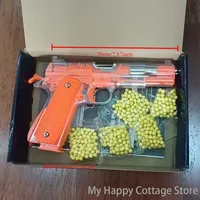2025 New M1911 Empty Chamber Hanging Machine Gun Toy Gun Quick Disassembly Manual Boy Bullet Children Lower Magazine Gift