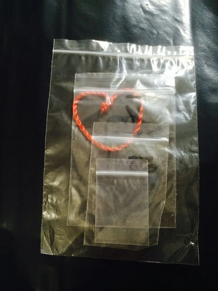 11* White Thick Mini Ziplock Bag 100pcs/pack, Clear Big to Small ZIP Bag Plastic Sealed Bags Waterproof, Jewelry Packing Display